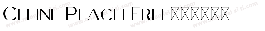 Celine Peach Free字体转换